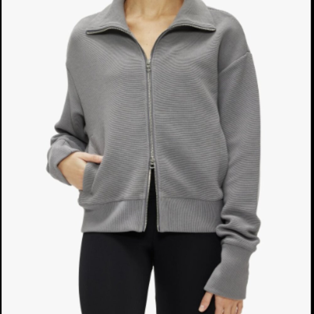 Varley Black Bomber Jacket - Picture 3 of 3
